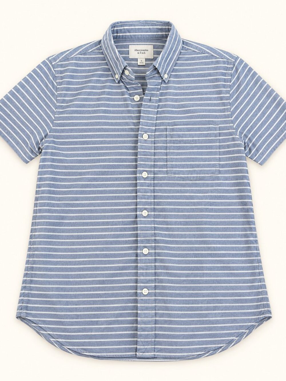 Jack Spade Men’s Shirt Small Blue White Stripe Short Sleeve Button Down